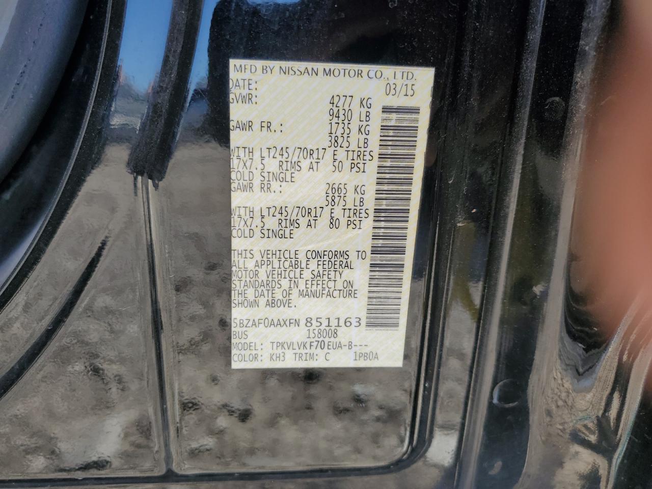 2015 Nissan NV - Image 13