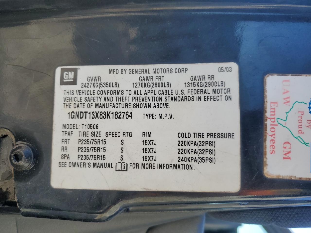 2003 Chevrolet Blazer - Image 13