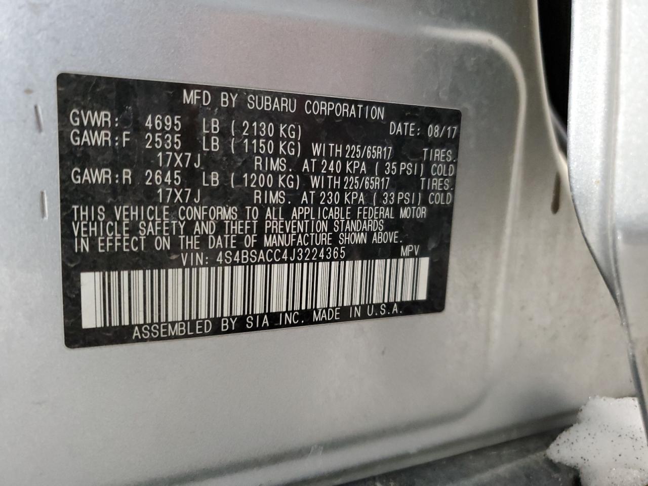 2018 Subaru Outback - Image 13