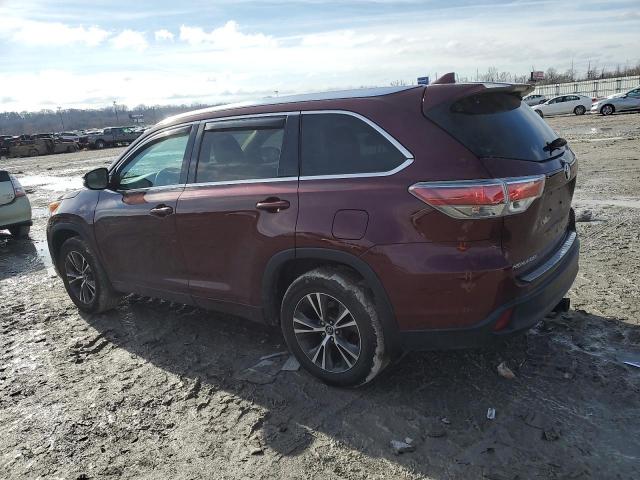 Parquets TOYOTA HIGHLANDER 2016 Maroon