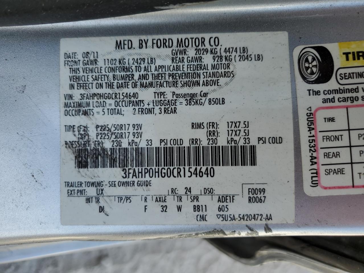 2012 Ford Fusion - Image 15