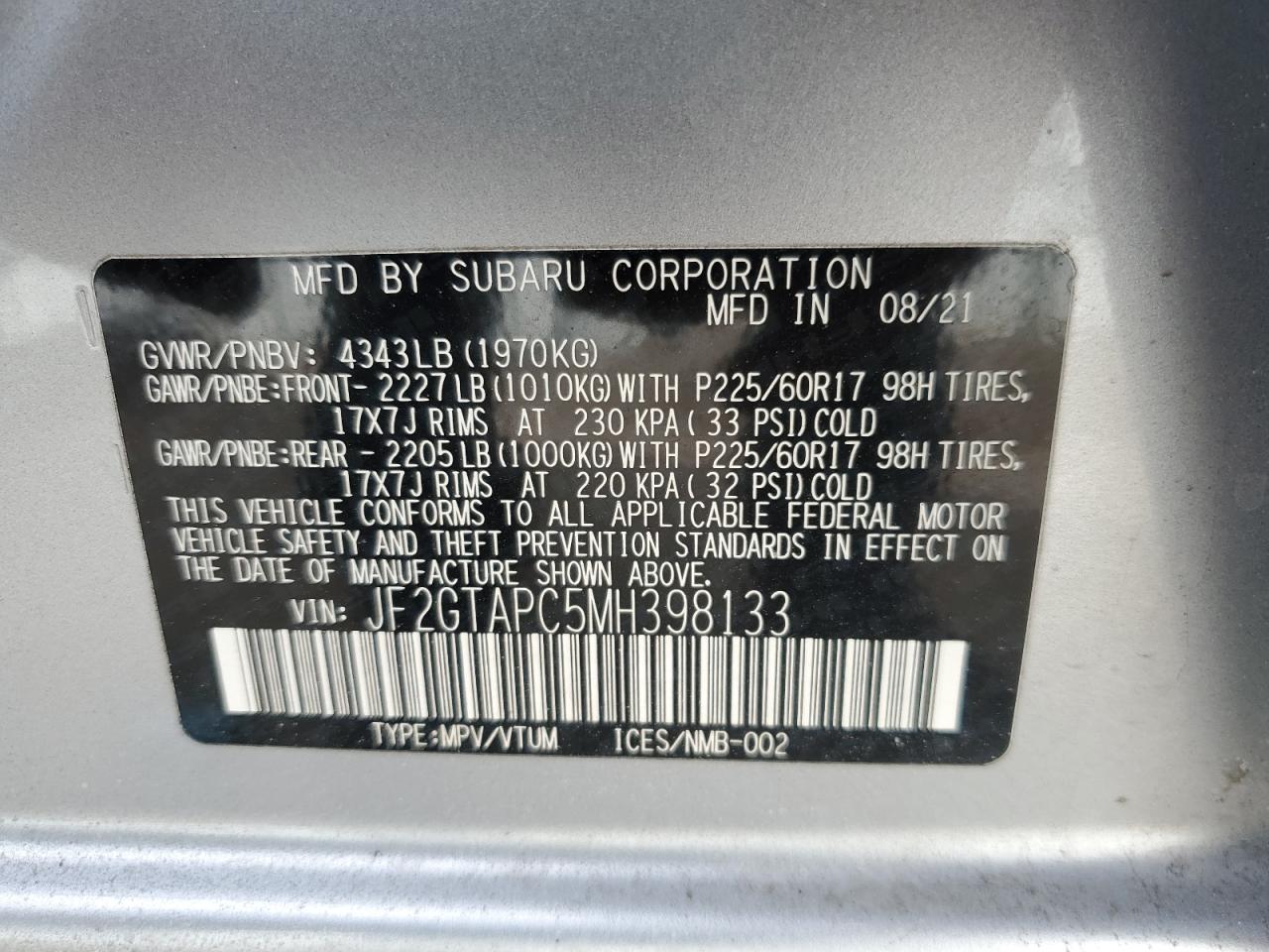 2021 Subaru XV - Image 12