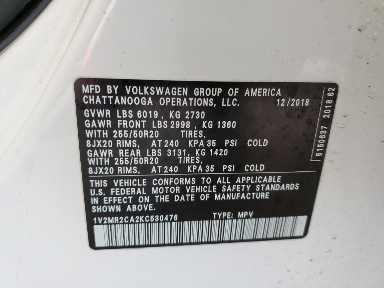 2019 Volkswagen Atlas - Image 14