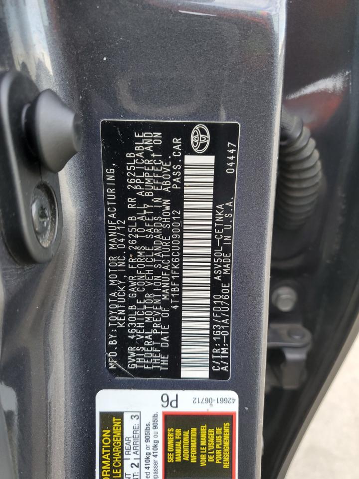 2012 Toyota Camry - Image 12