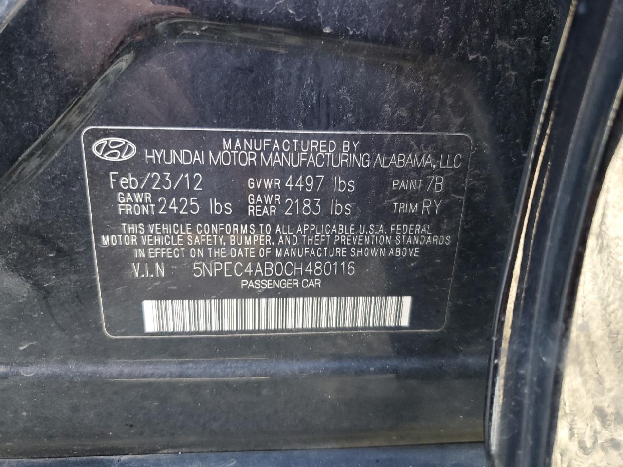 2012 Hyundai Sonata - Image 14