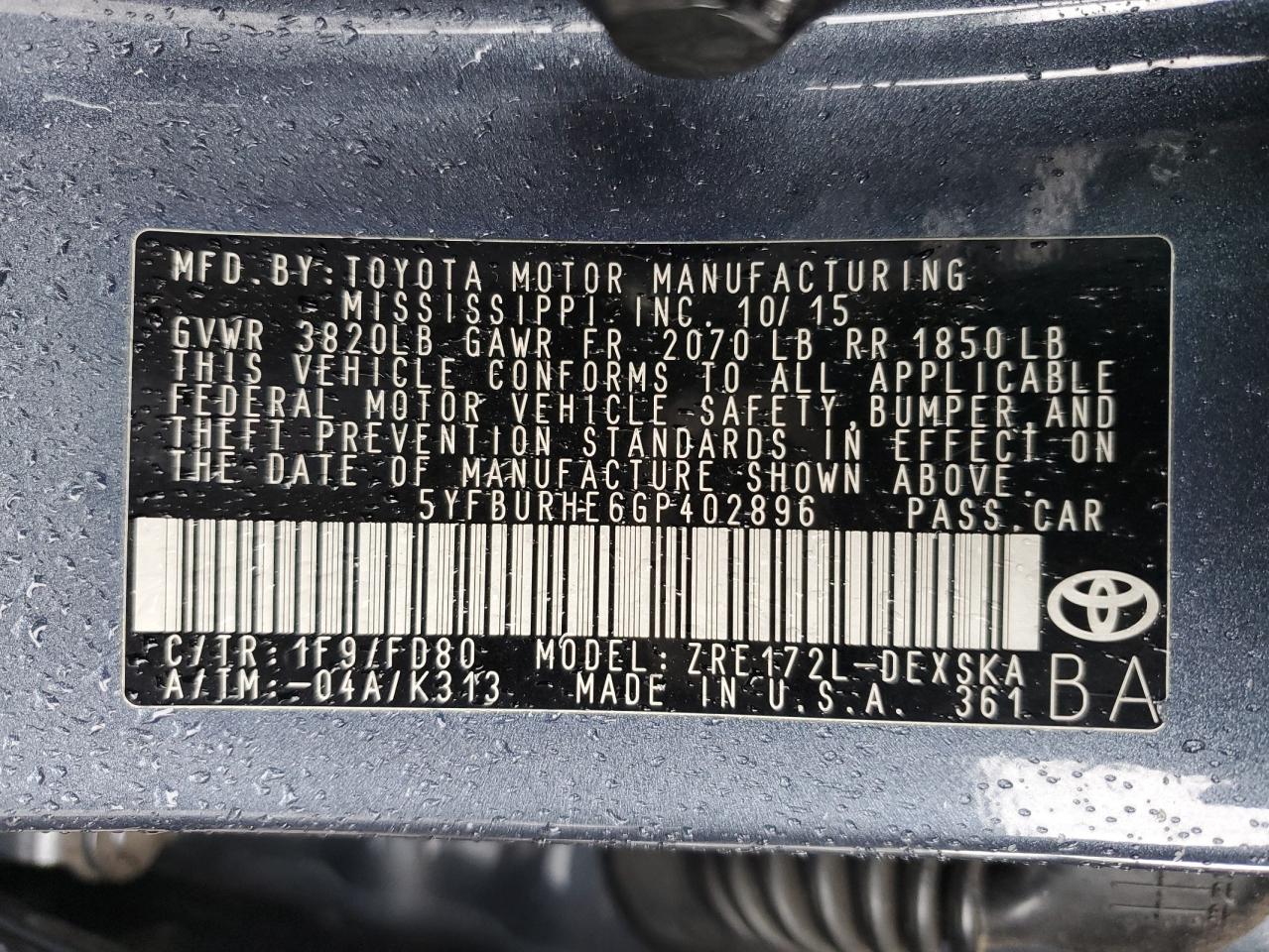 2016 Toyota Corolla - Image 14