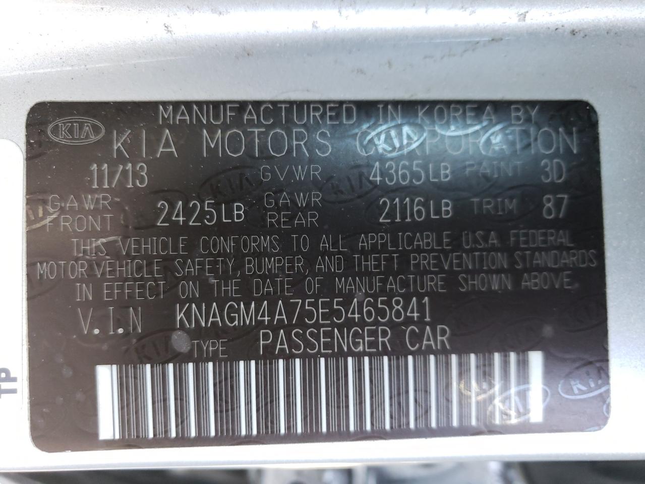 2014 Kia Optima - Image 12