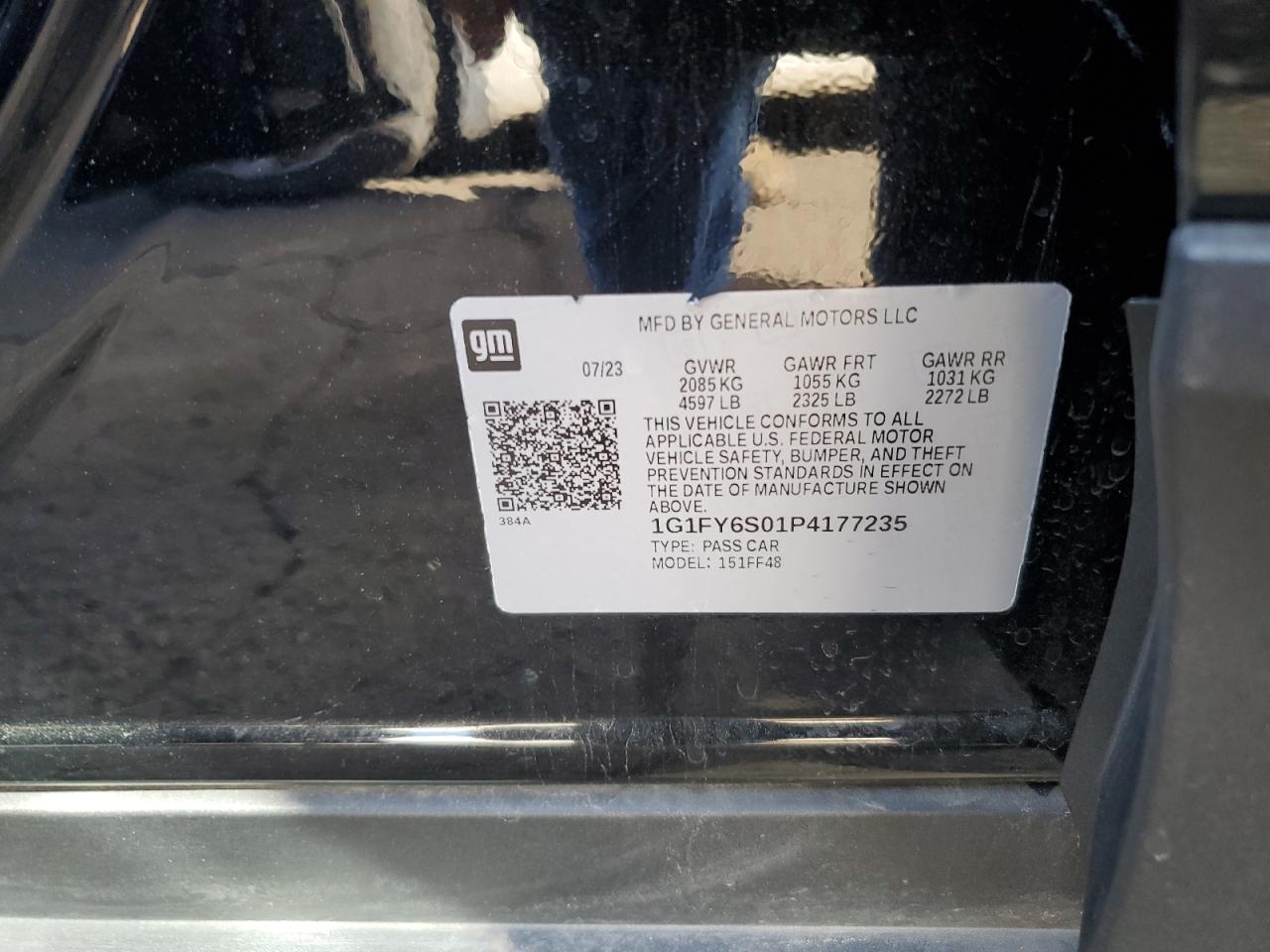 2023 Chevrolet Bolt Euv Lt VIN: 1G1FY6S01P4177235 Lot: 43372195
