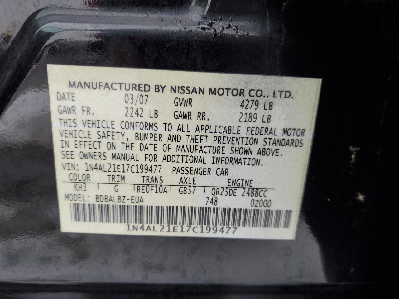 2007 Nissan Altima - Image 12