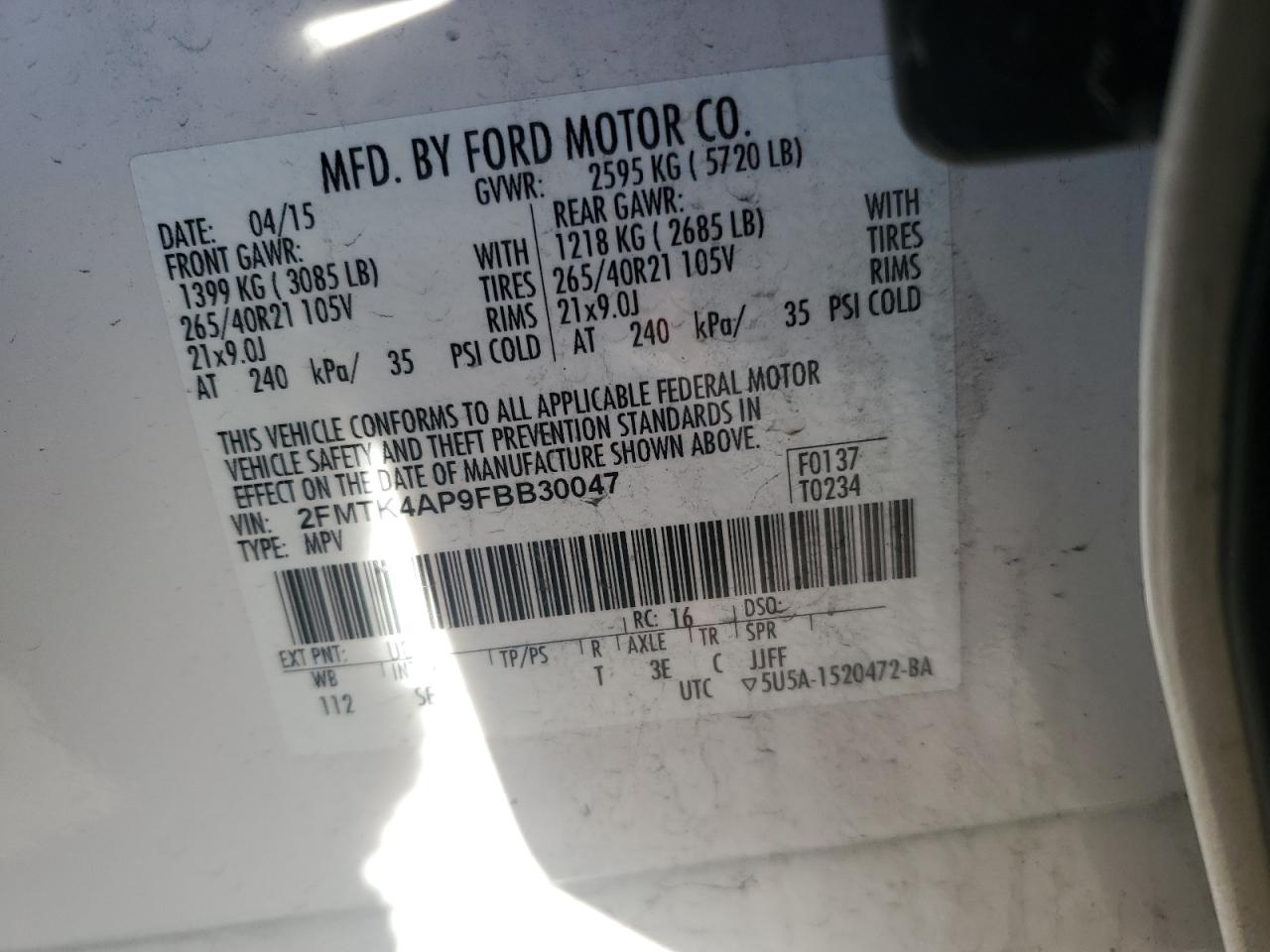 2015 Ford Edge - Image 13
