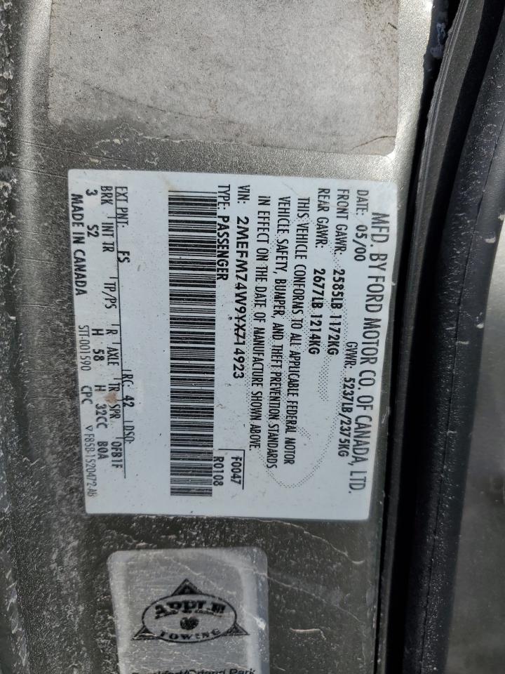 2000 Mercury Grand Marquis - Image 12