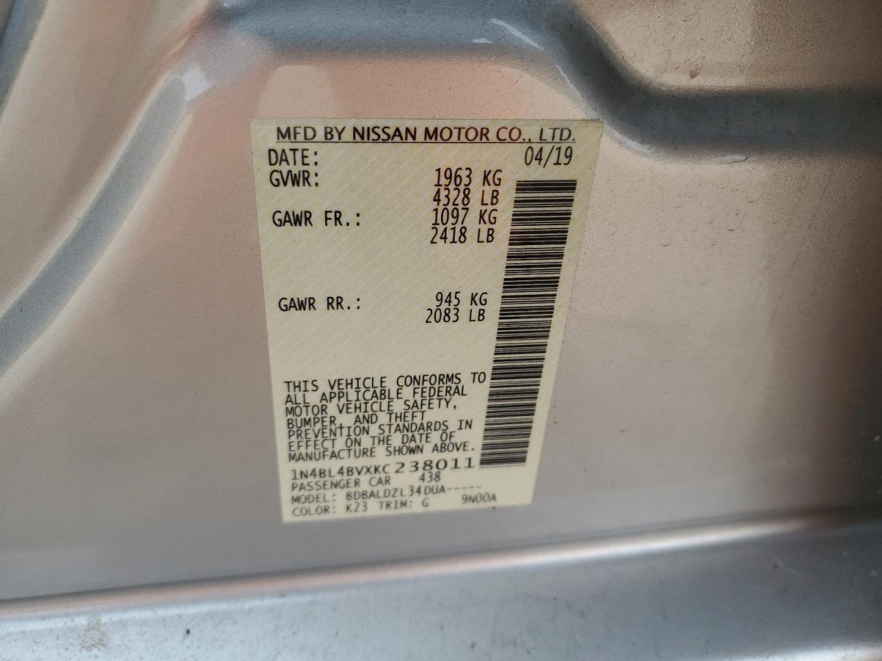 2019 Nissan Altima - Image 14