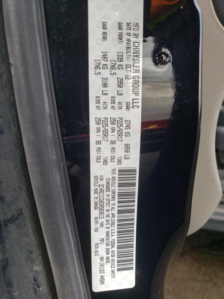 2013 Chrysler Town & Country Touring L VIN: 2C4RC1CG0DR583615 Lot: 46151785