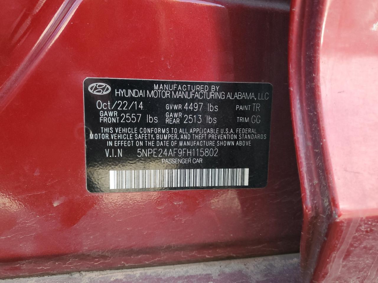 2015 Hyundai Sonata - Image 12