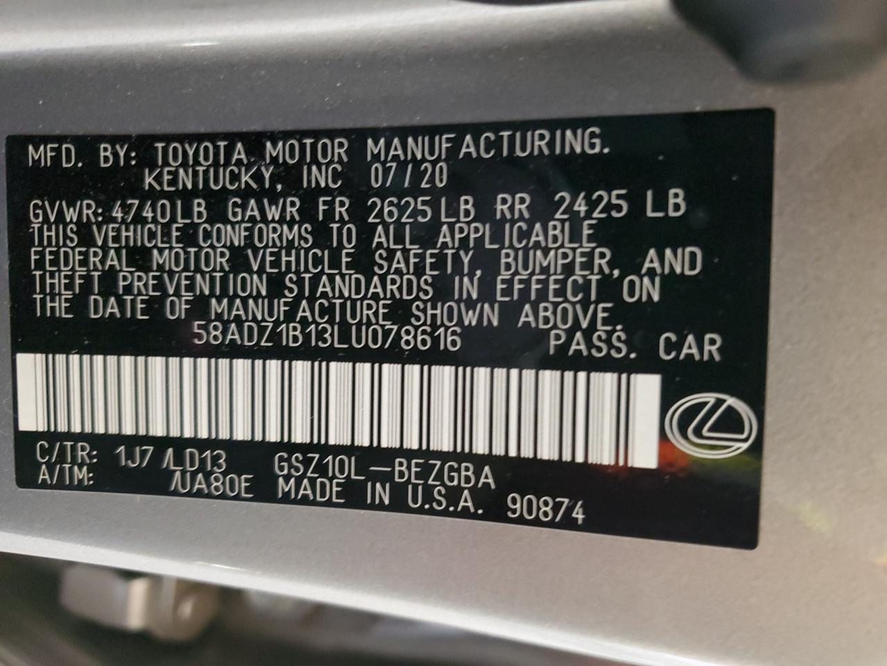 2020 Lexus ES - Image 12