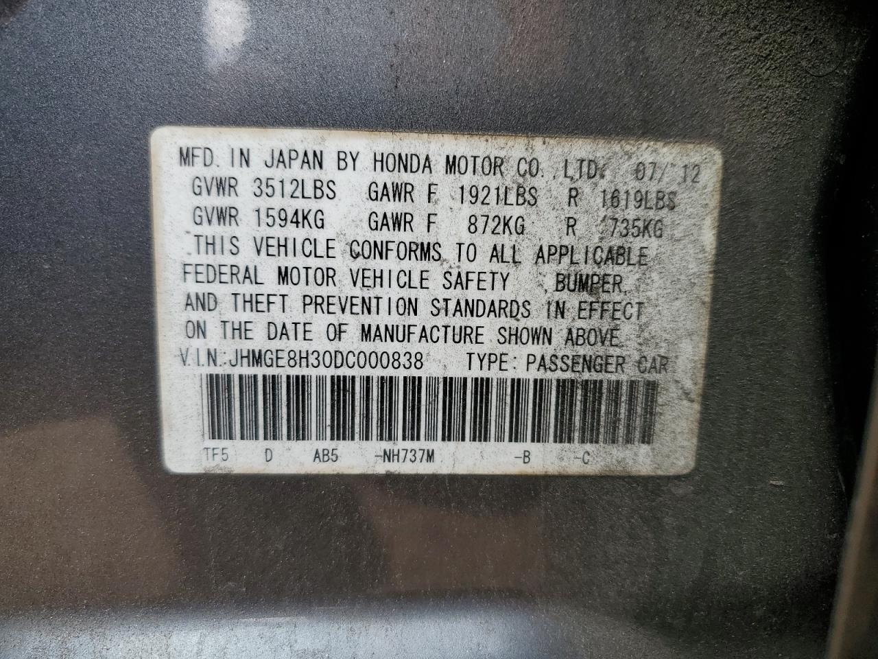 2013 Honda Fit - Image 14