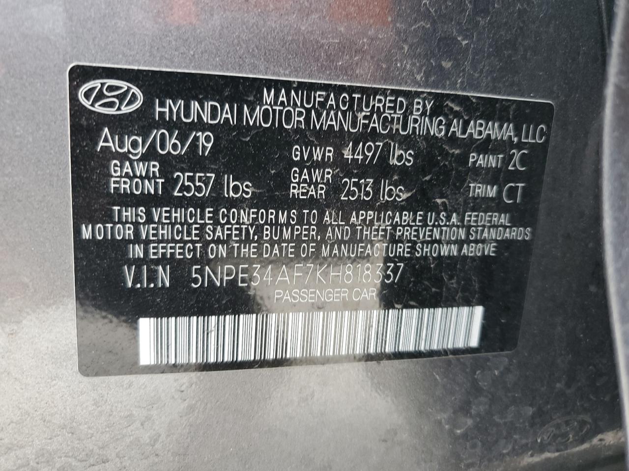 2019 Hyundai Sonata - Image 13
