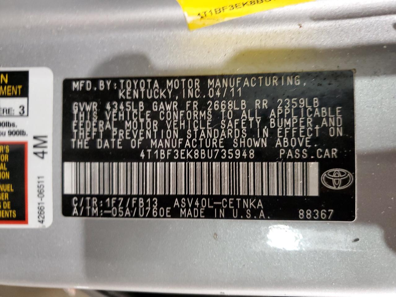 2011 Toyota Camry - Image 13