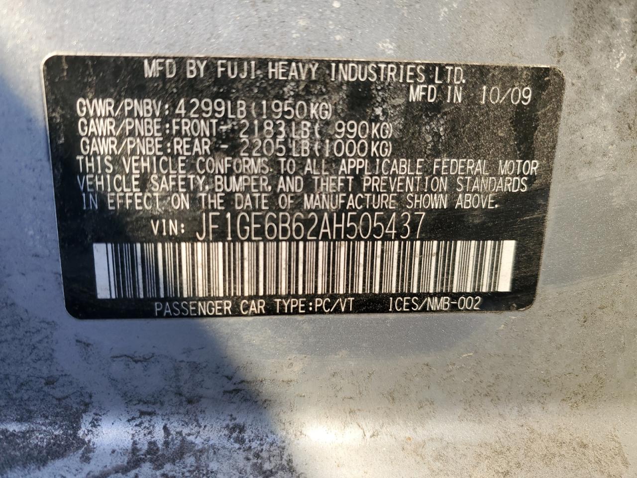 2010 Subaru Impreza - Image 13