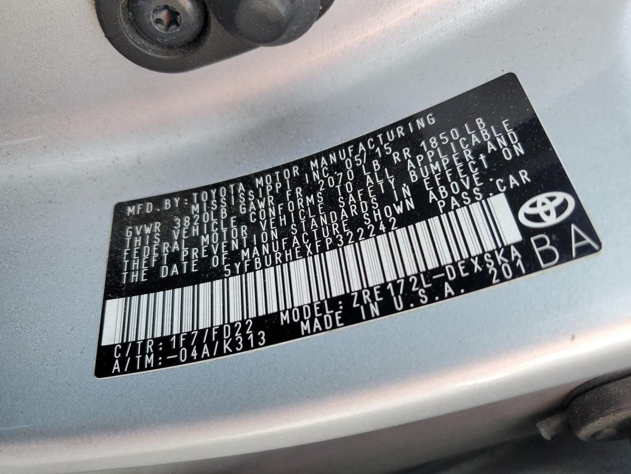 2015 Toyota Corolla - Image 13
