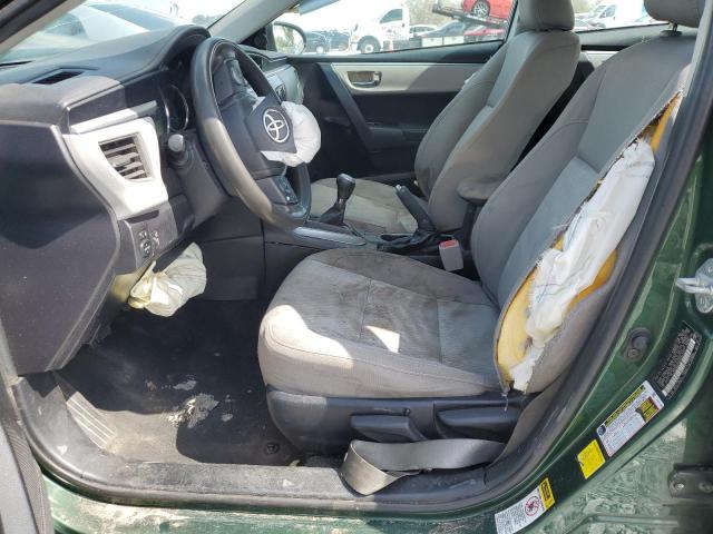  TOYOTA COROLLA 2016 Green