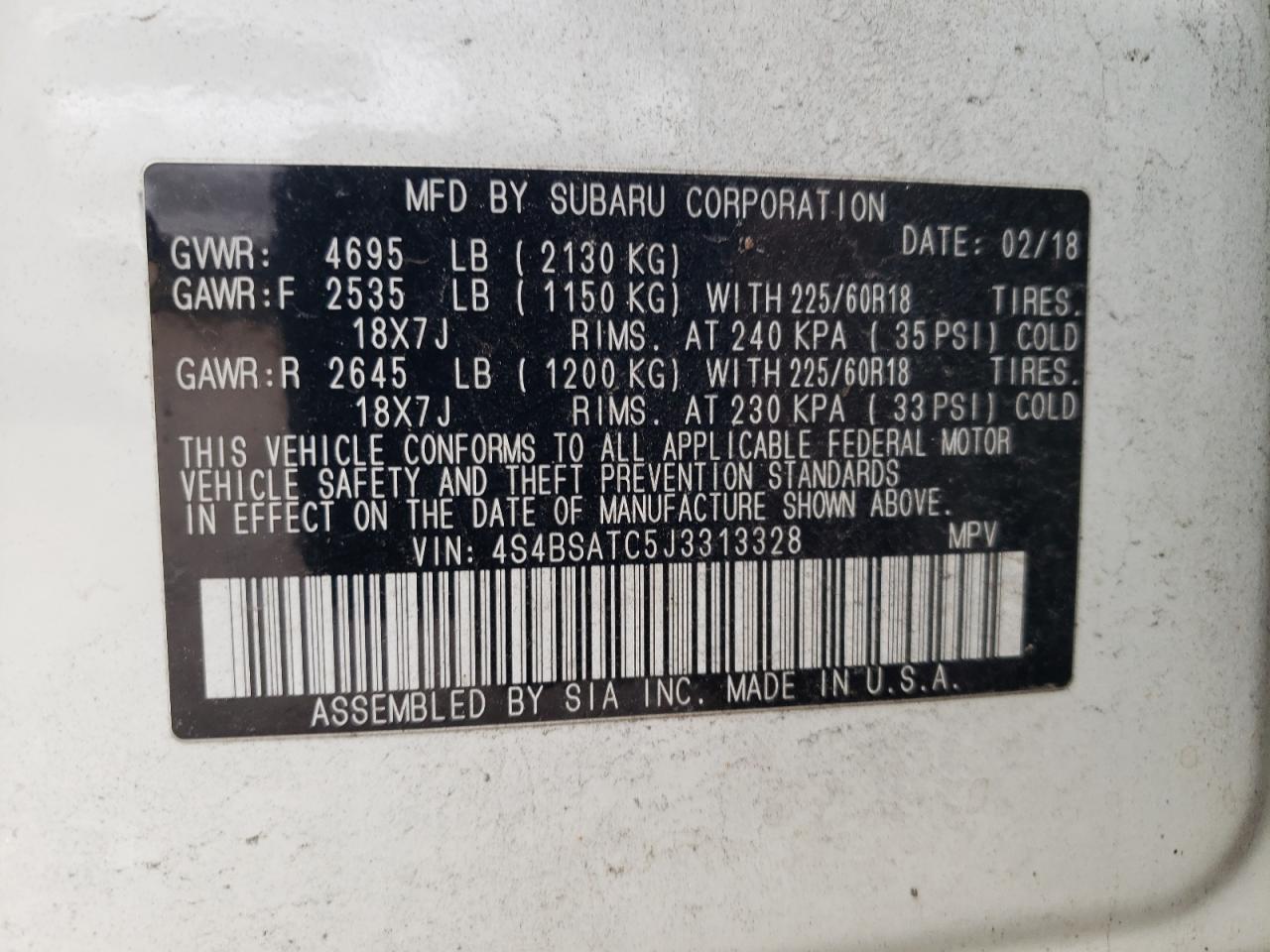 2018 Subaru Outback - Image 15