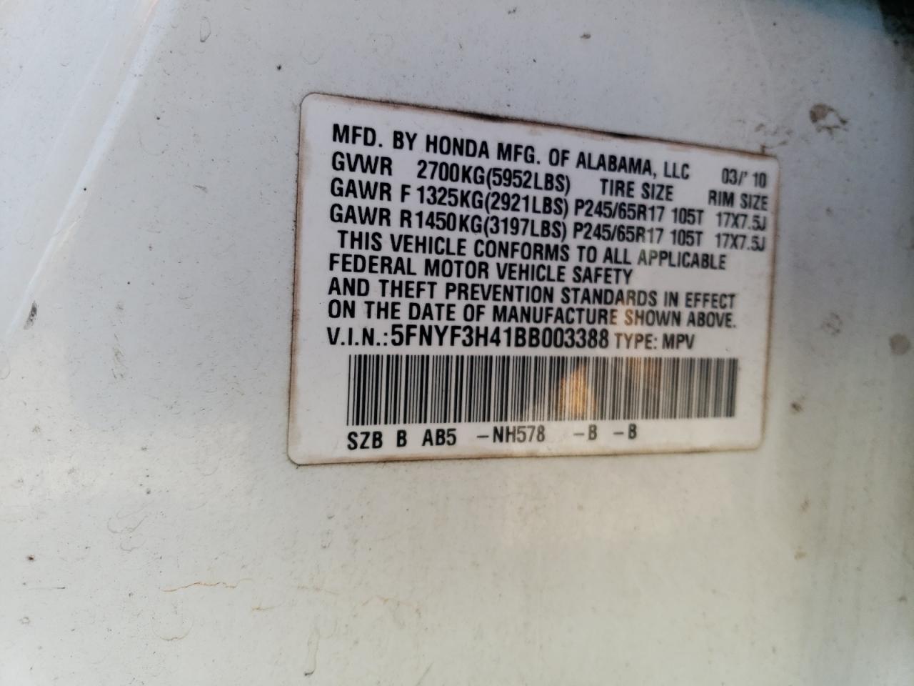 2011 Honda Pilot - Image 15