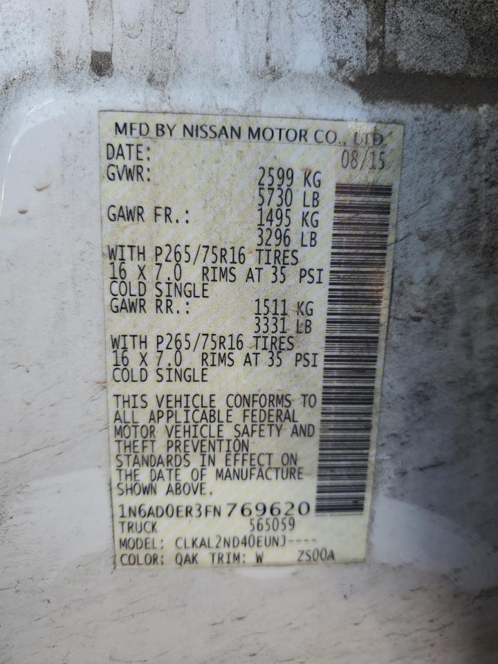 2015 Nissan Navara (Frontier) - Image 12