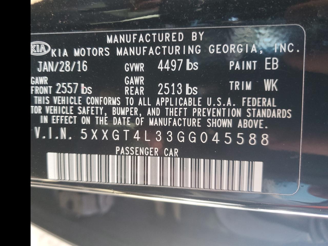 2016 Kia Optima - Image 12