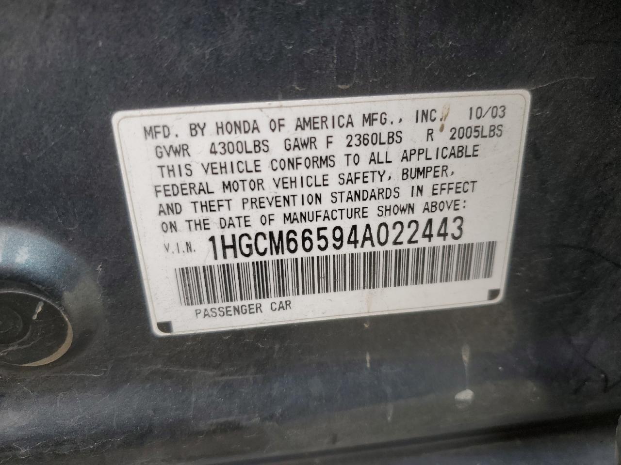 2004 Honda Accord - Image 13