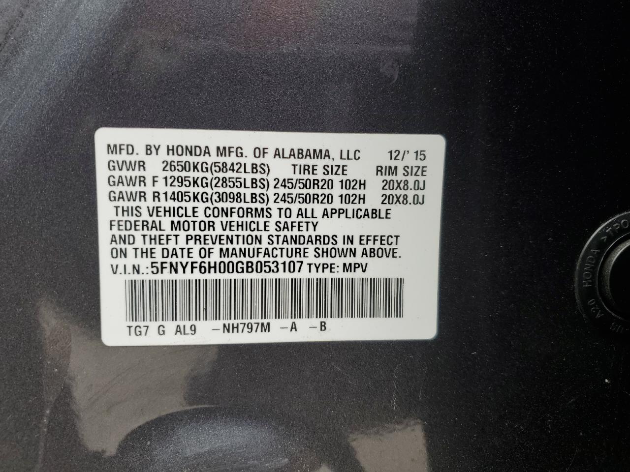 2016 Honda Pilot - Image 14