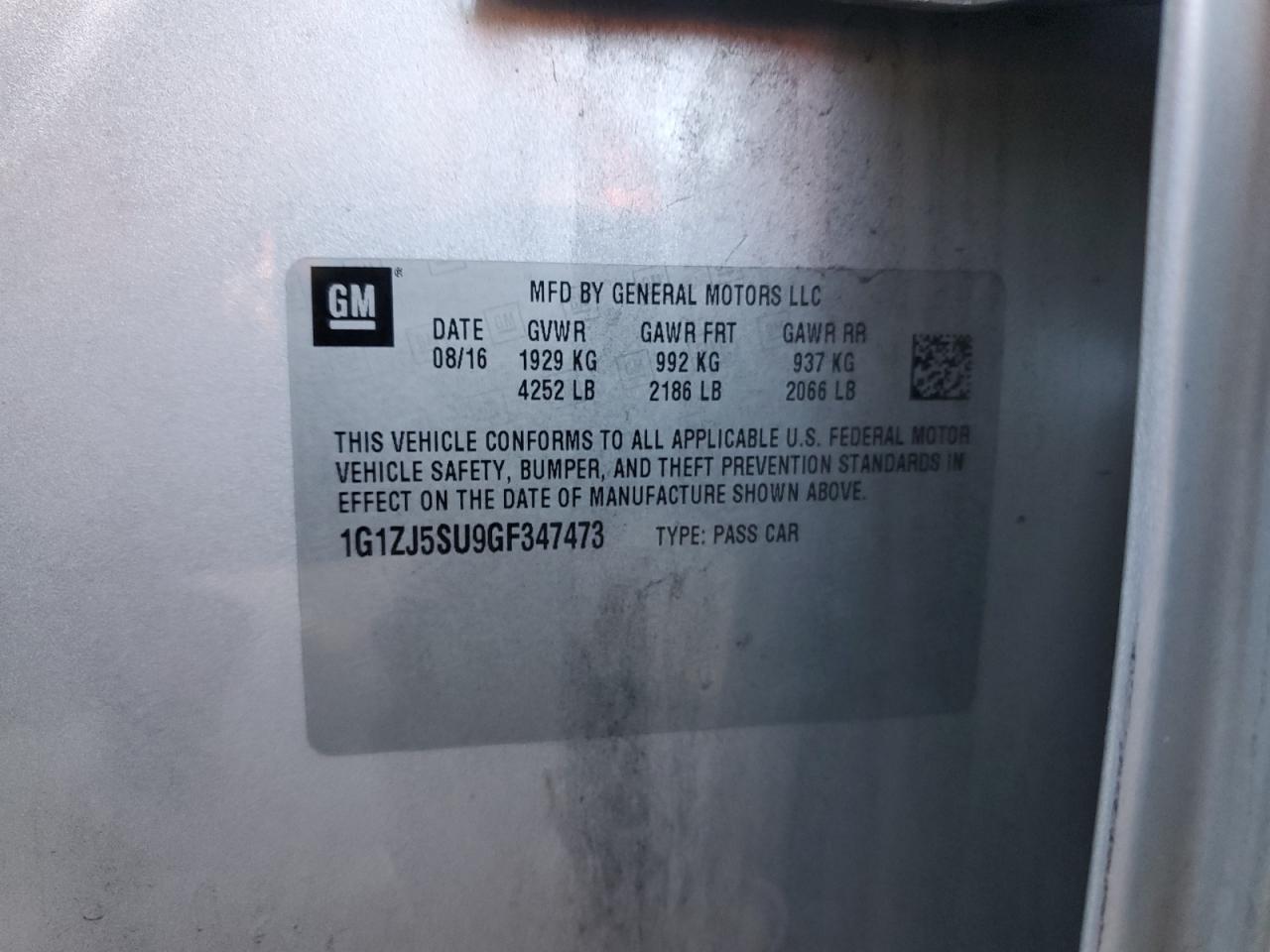 2016 Chevrolet Malibu - Image 12