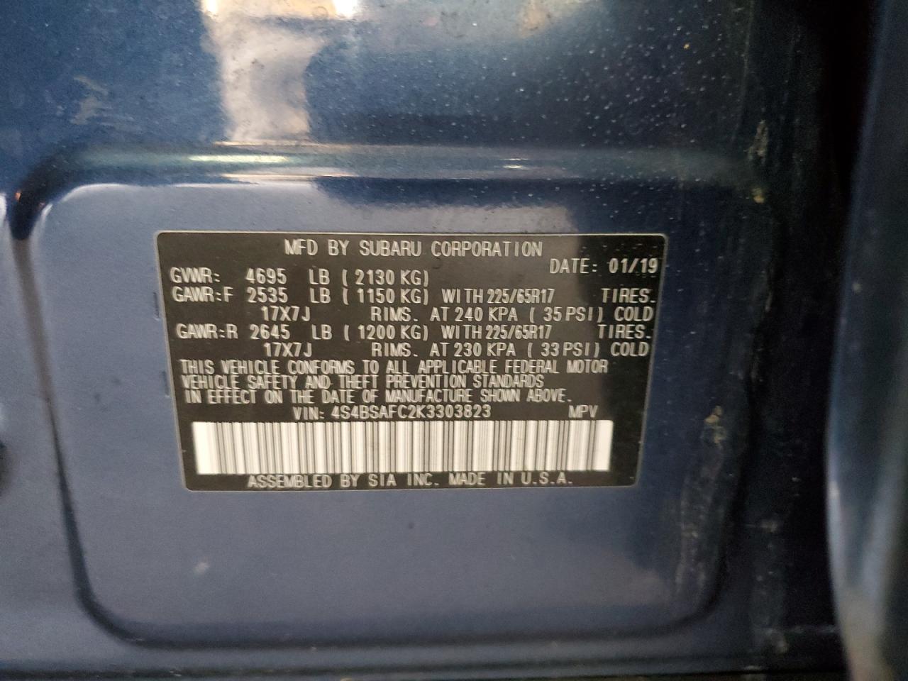 2019 Subaru Outback - Image 14
