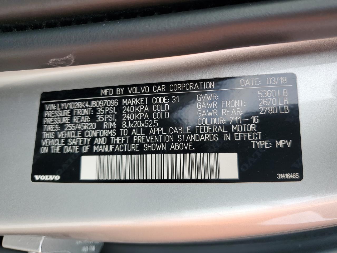 2018 Volvo XC60 - Image 12