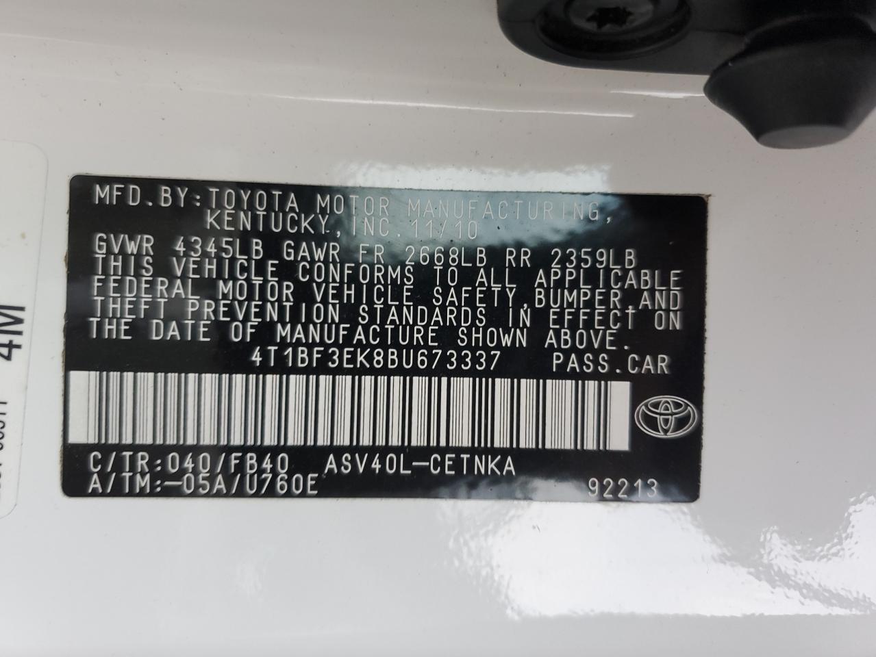 2011 Toyota Camry - Image 12