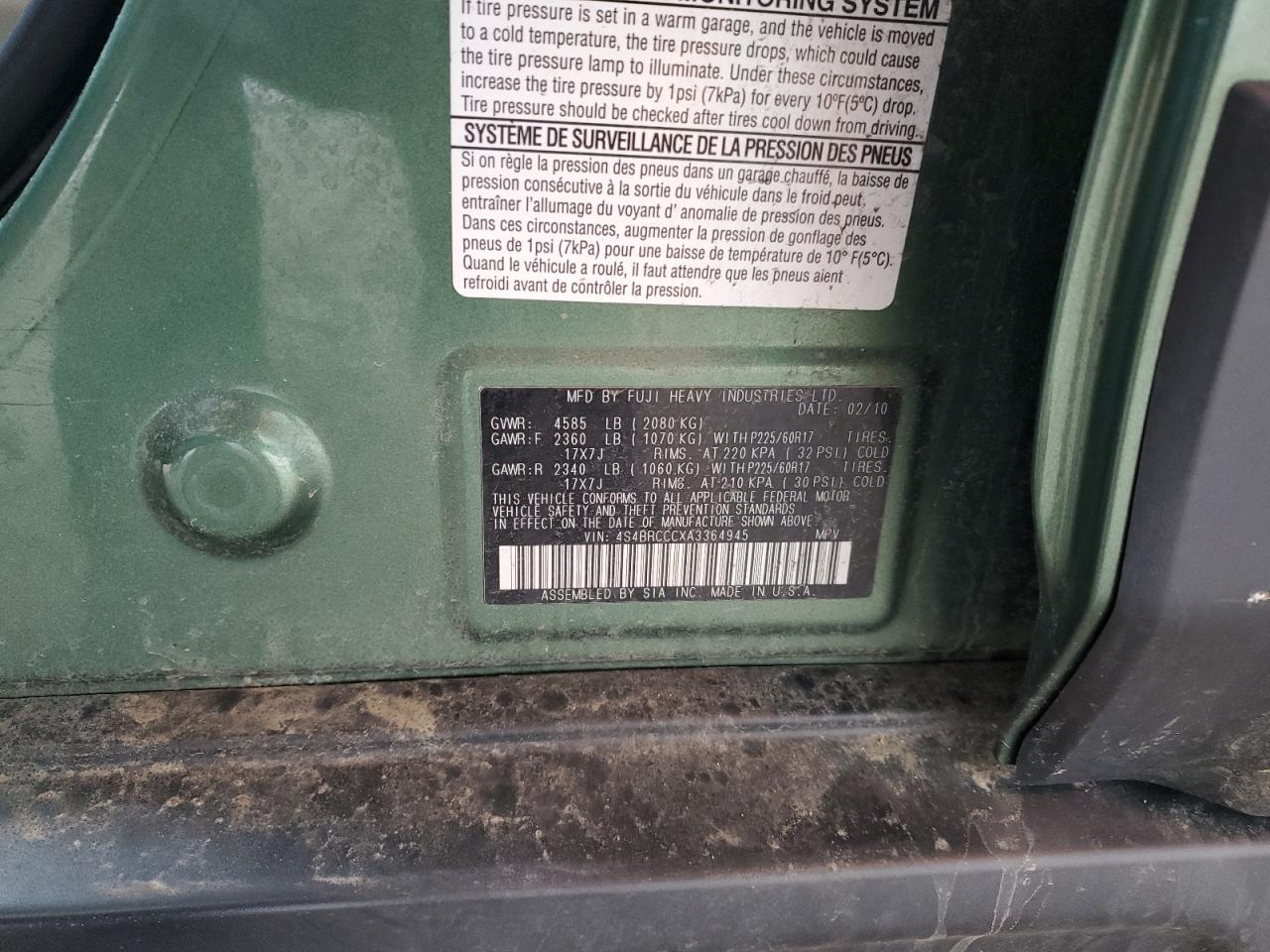 2010 Subaru Outback - Image 13