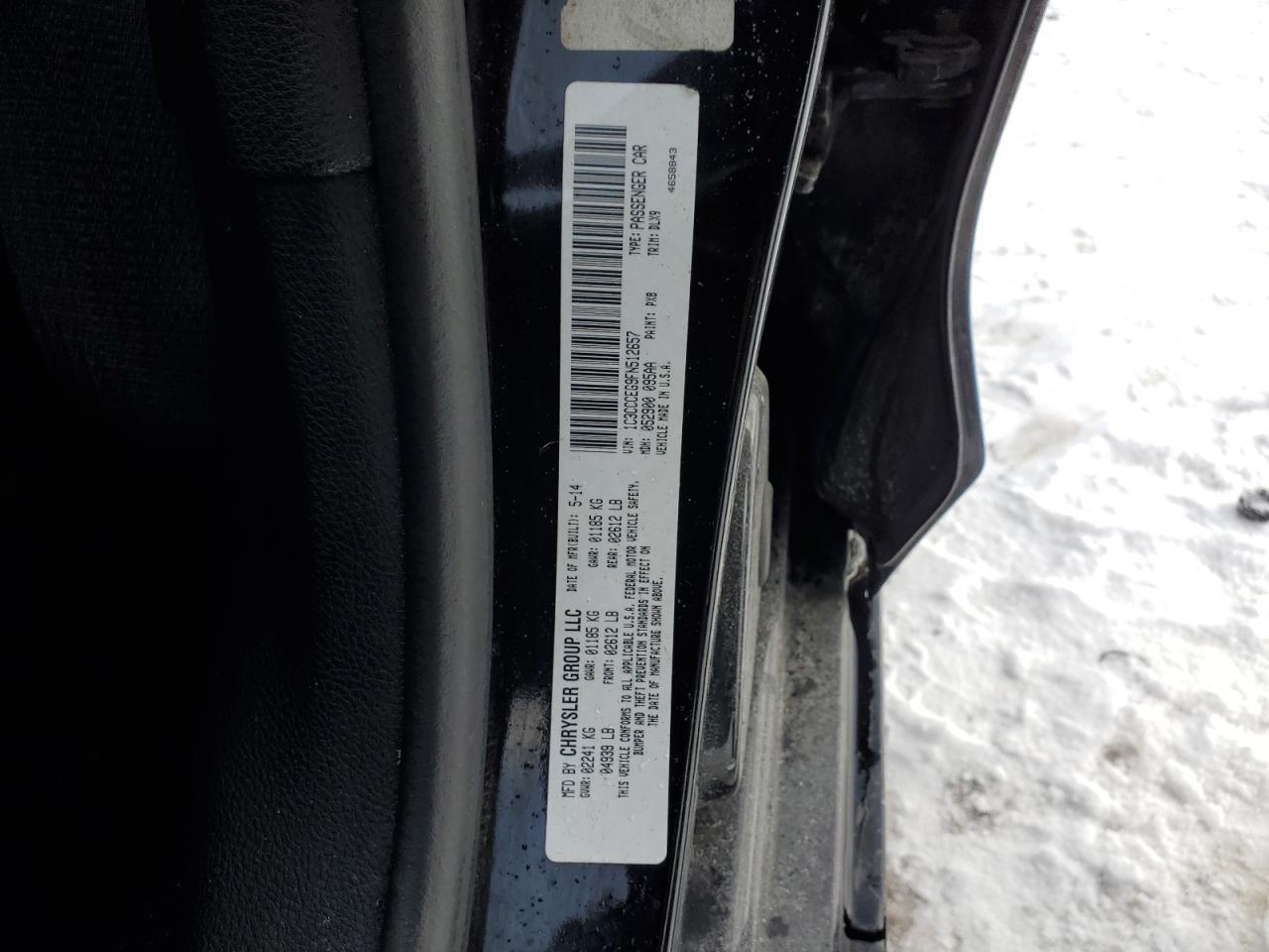 2015 Chrysler 200 C VIN: 1C3CCCEG9FN512657 Lot: 59007935