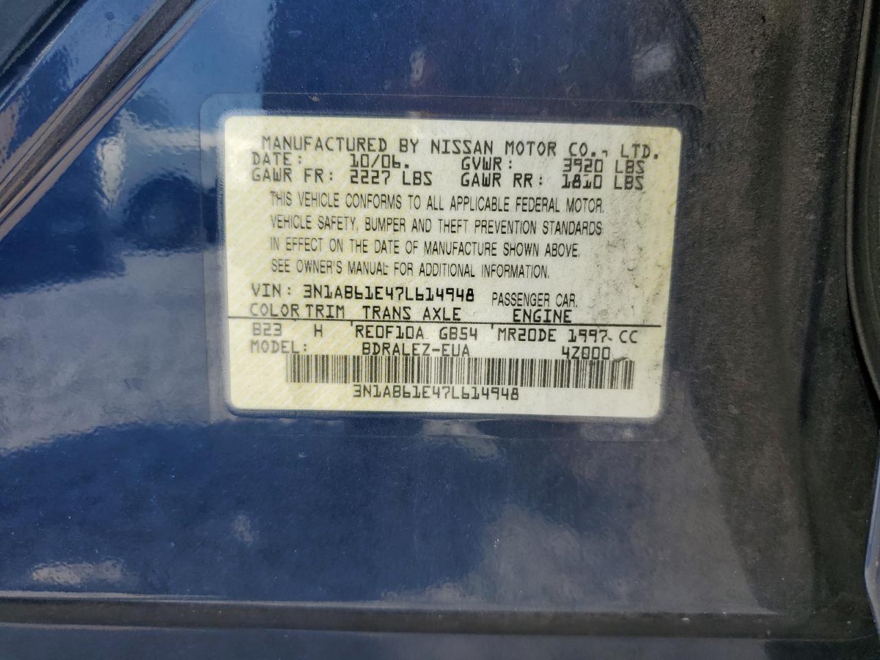 2007 Nissan Sentra - Image 14