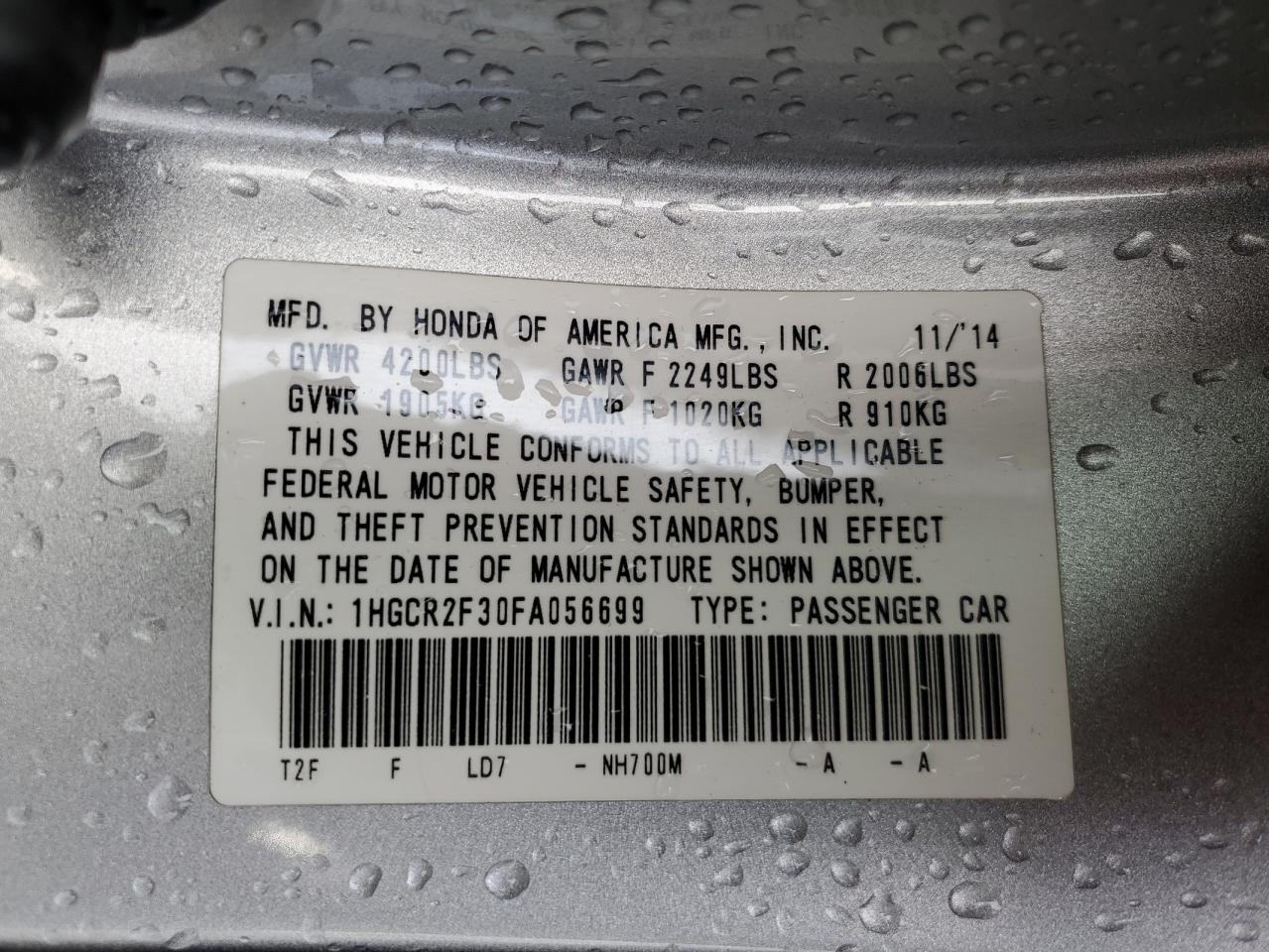 2015 Honda Accord - Image 14