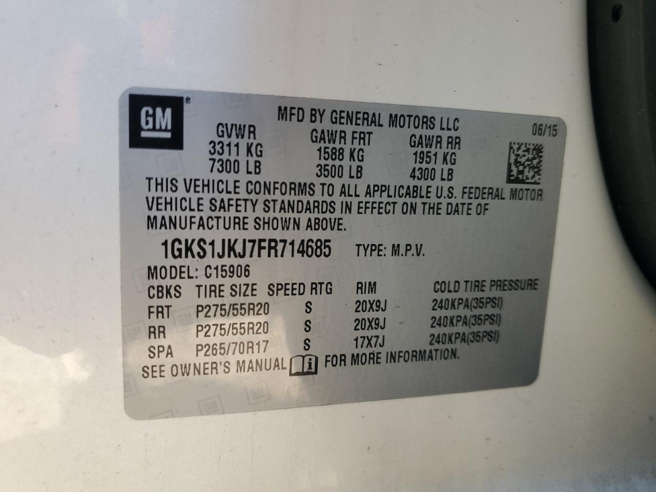2015 GMC Yukon - Image 15