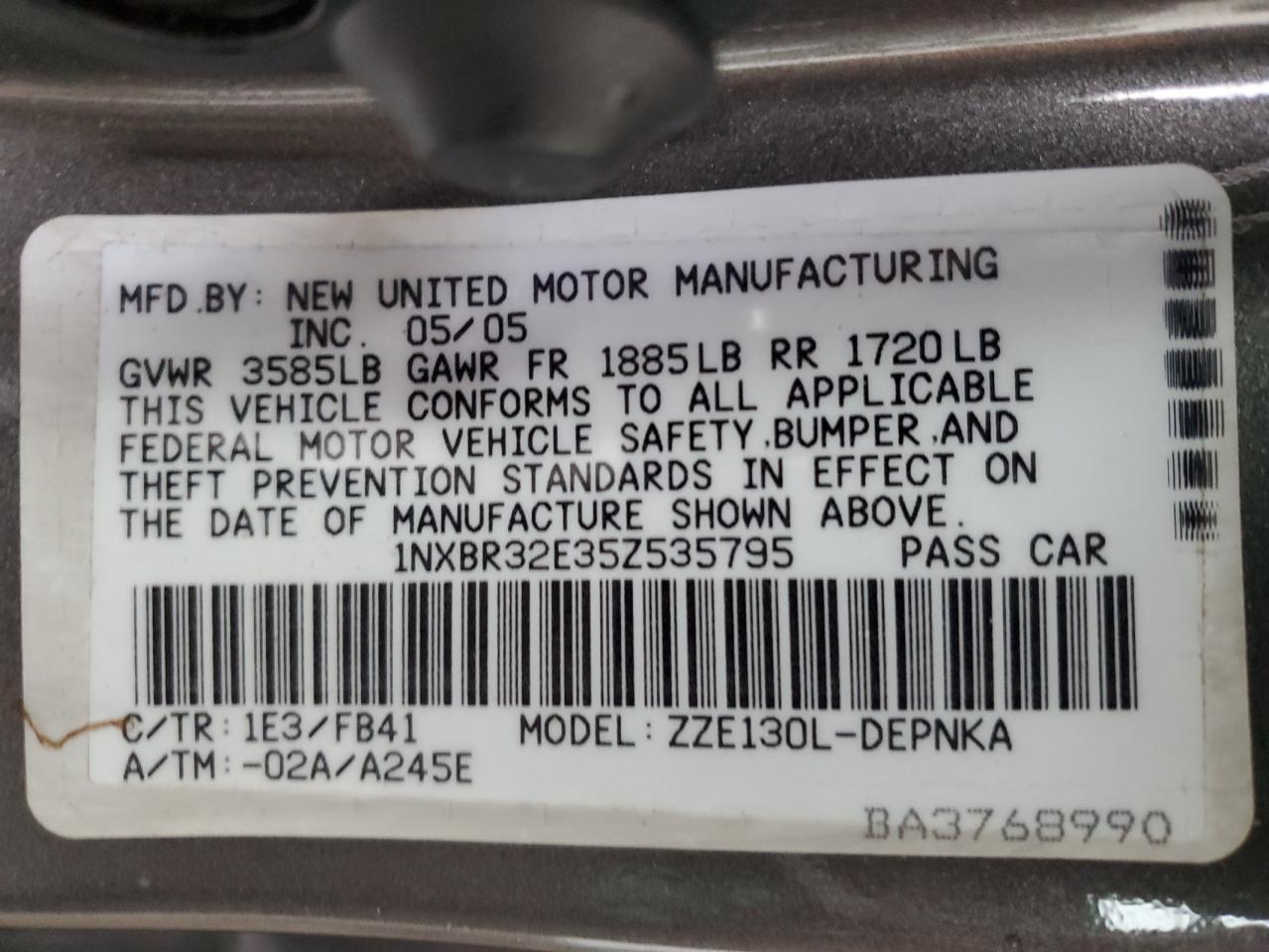 2005 Toyota Corolla - Image 12