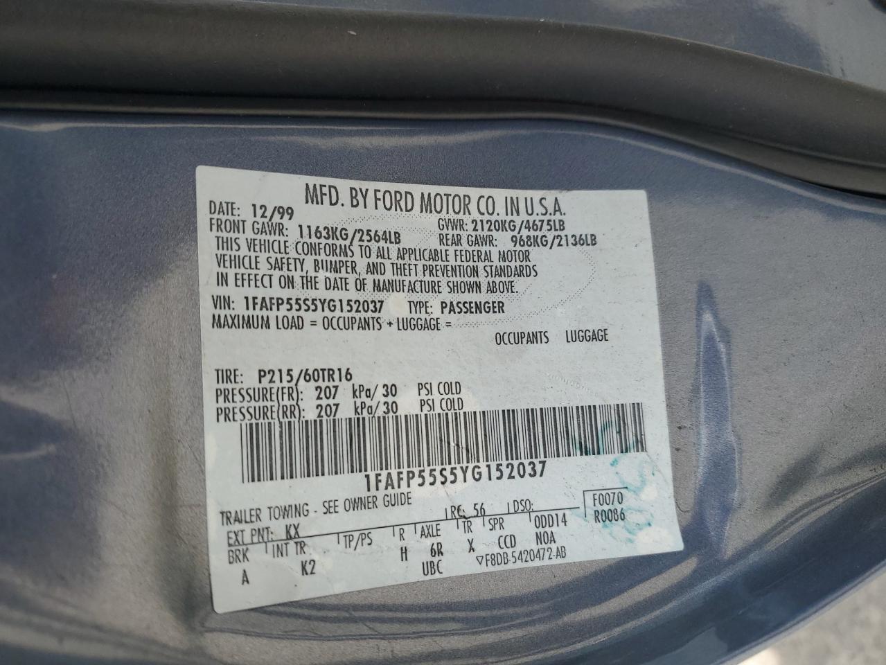 2000 Ford Taurus - Image 14