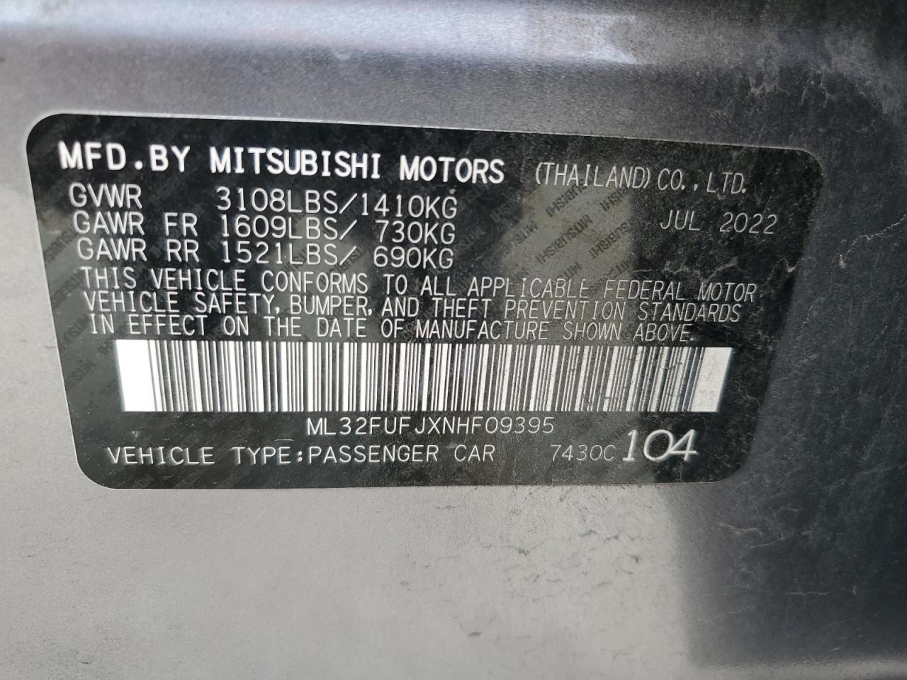 2022 Mitsubishi Mirage - Image 13