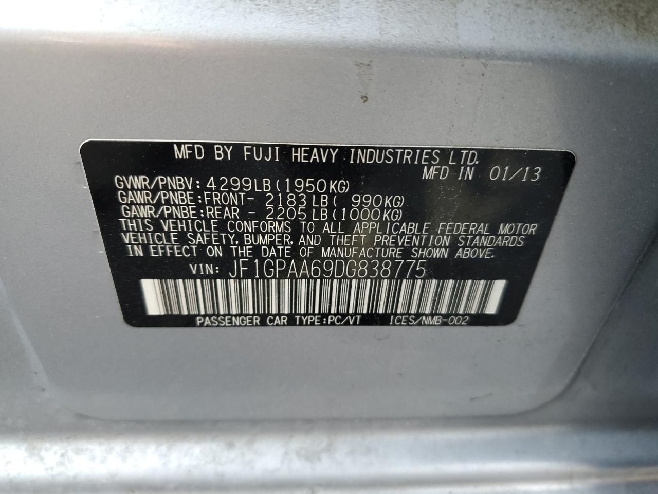 2013 Subaru Impreza - Image 12