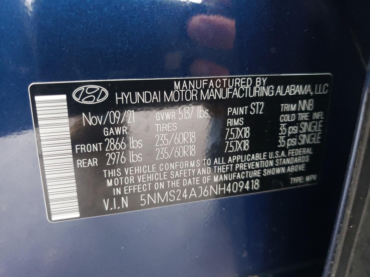 2022 Hyundai Santa Fe - Image 12