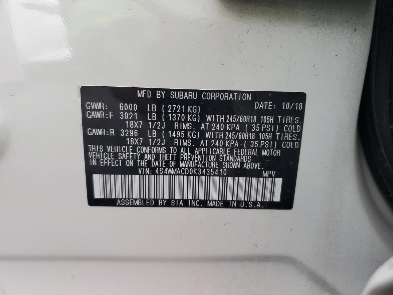 2019 Subaru Ascent - Image 14