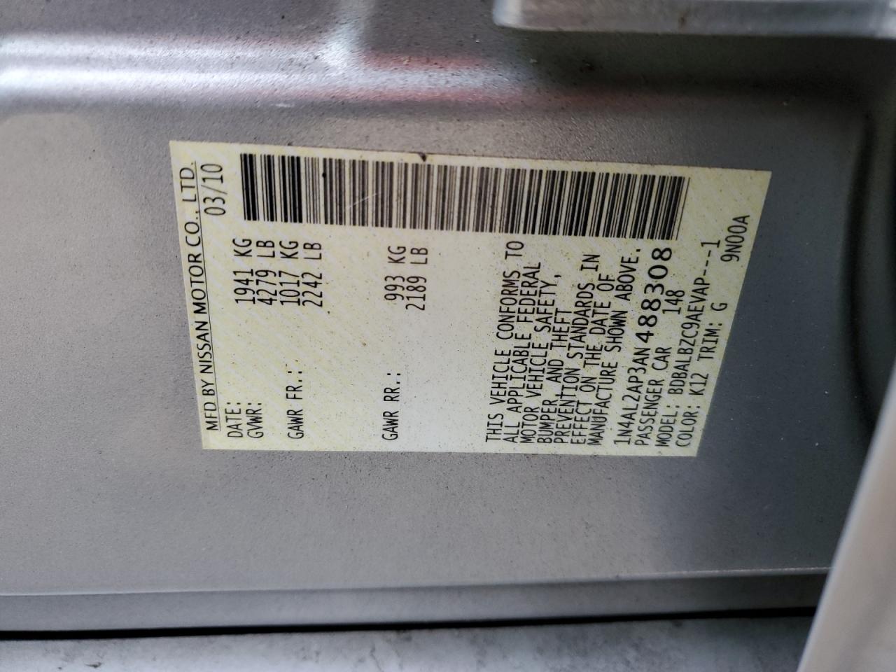 2010 Nissan Altima - Image 12