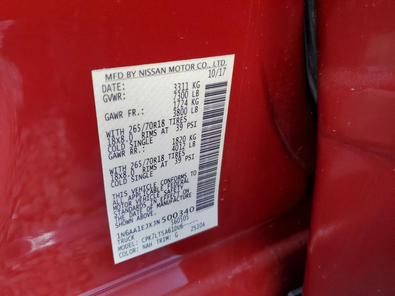 2018 Nissan Titan - Image 13