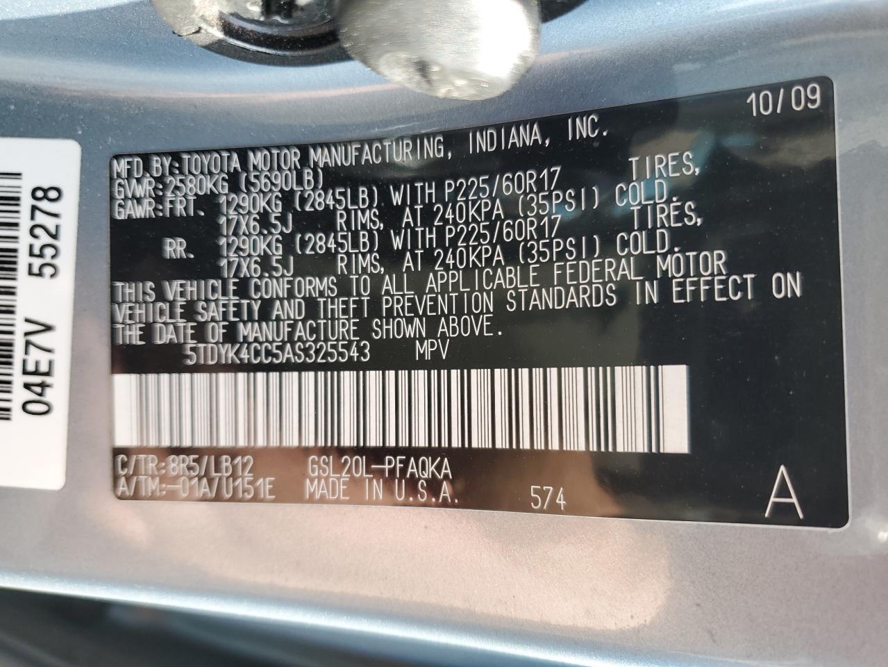 2010 Toyota Sienna - Image 16