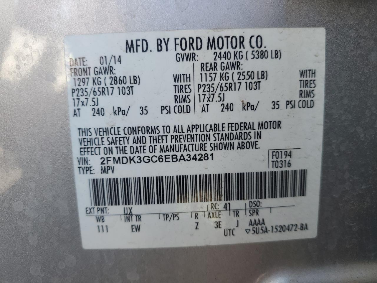 2014 Ford Edge - Image 15